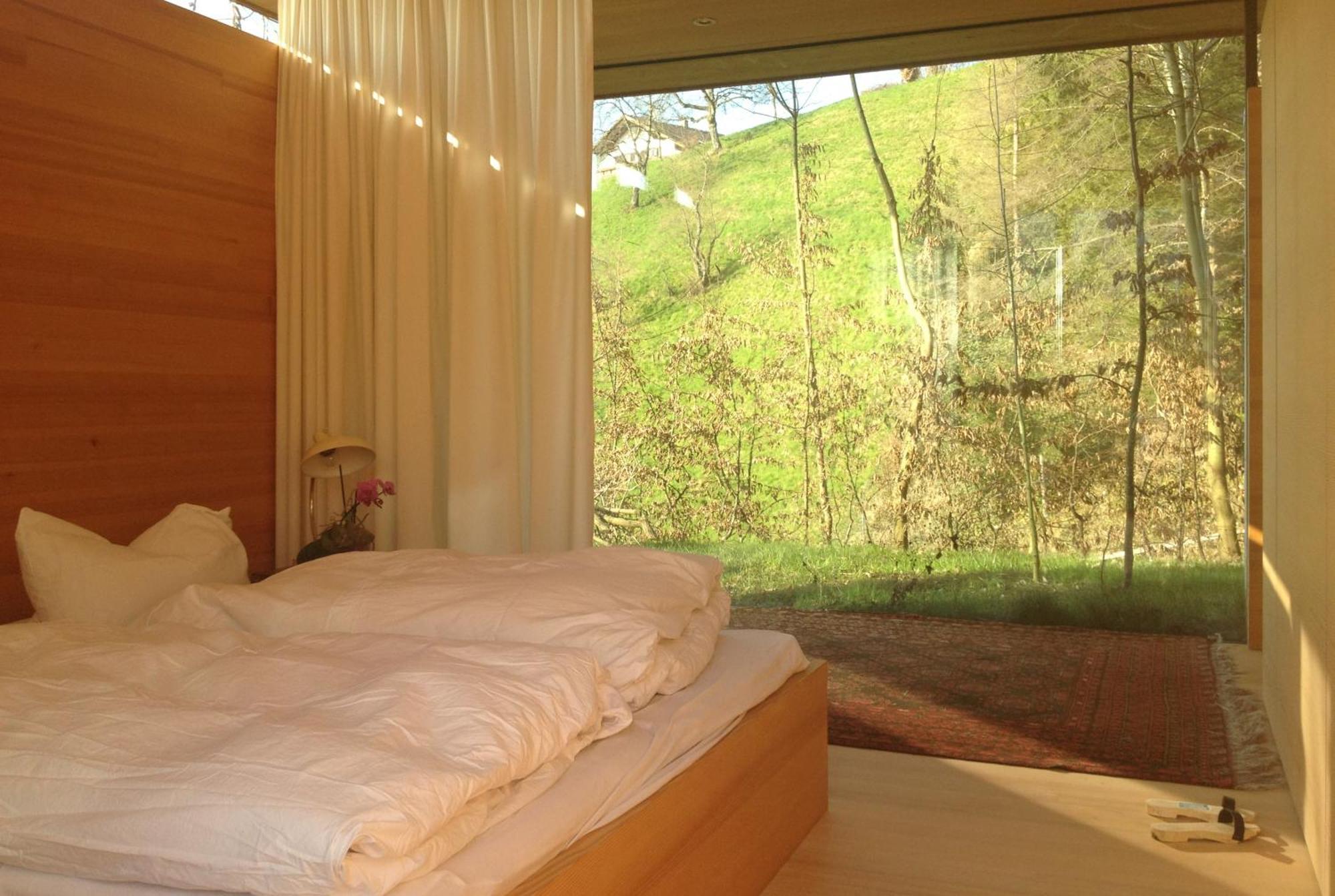 ブレゲンツHaus Am Felsen, Ferien In Vorarlberger Architekturアパートメント エクステリア 写真